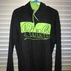 PINK Pullover- Green and Gray